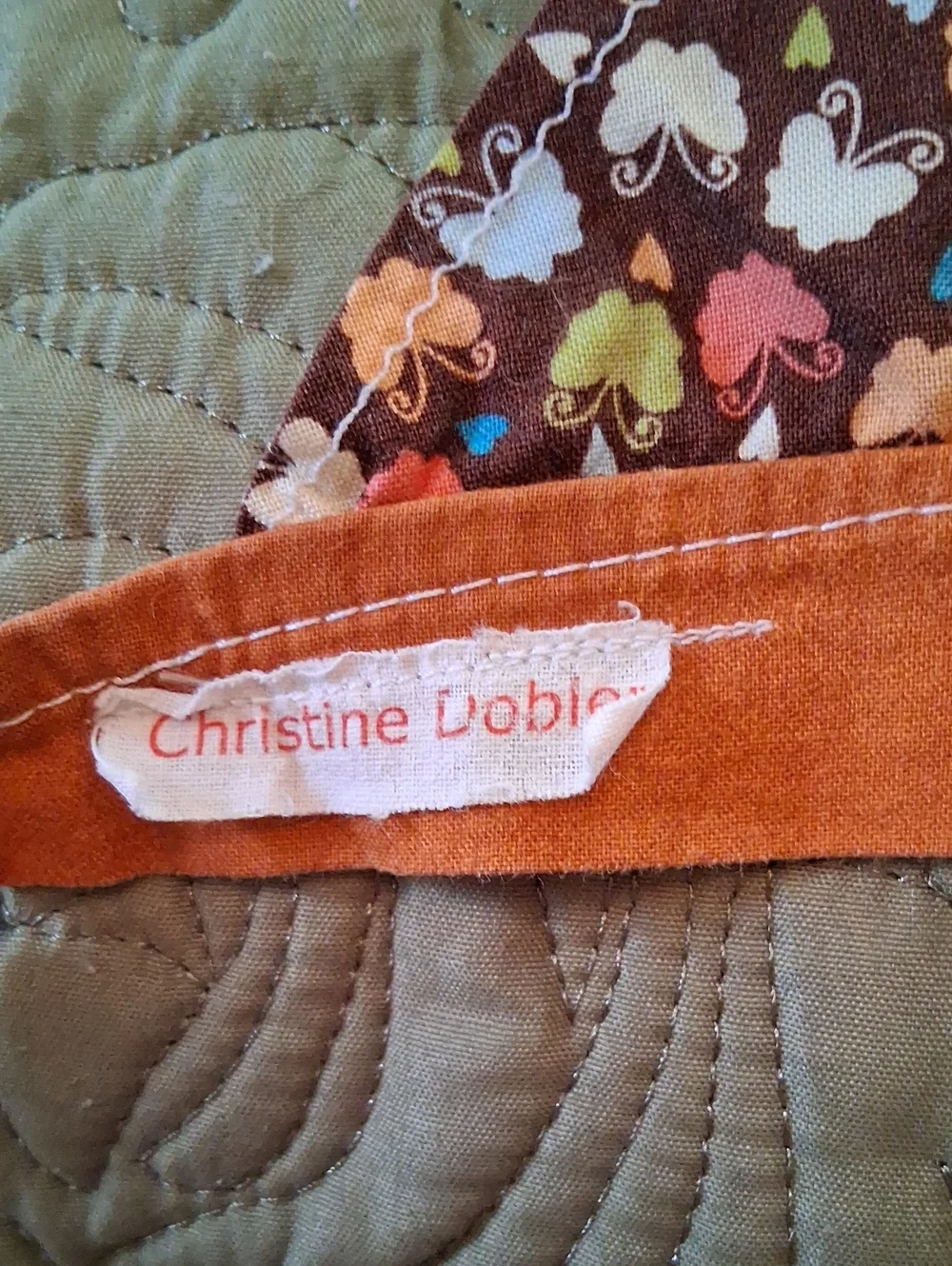 Set Of 3 Vintage Hand Made Christine Dobler Head Scarfs.